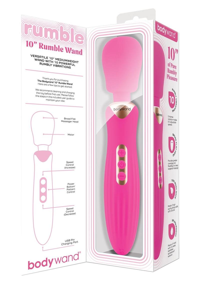 Bodywand Rumble Wand 10 - Hot Pink/Pink