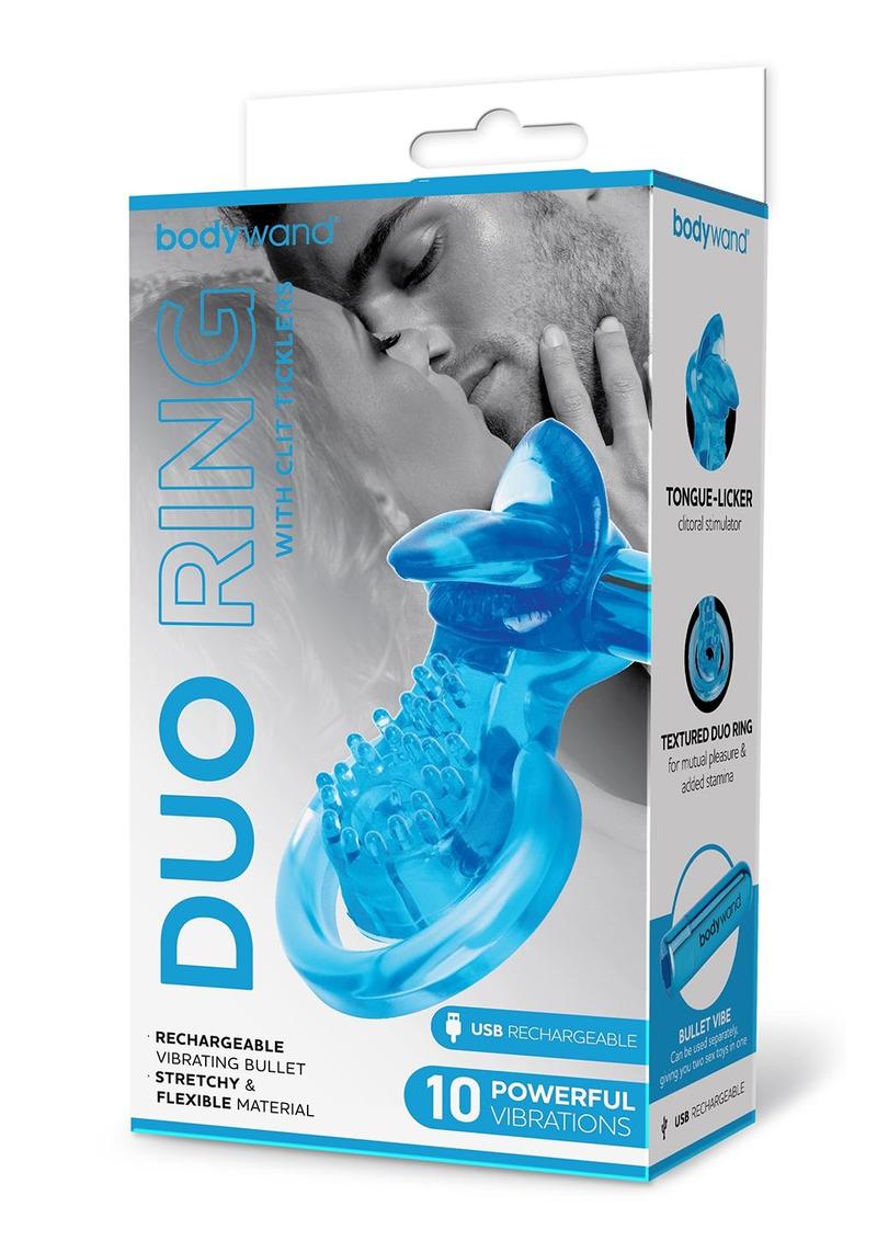 Bodywand Rechargeable Duo Ring with Clit Ticklers The Bodywand Bodywand Rechargeable Duo Ring with Clit Ticklers The Bodywand