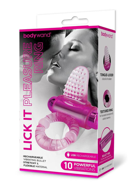 Bodywand Rechargeable Lick It Pleasure Ring  The Bodywand